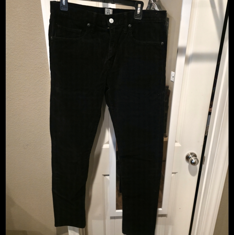 Brand New Hiroshi Kato The Pen Slim Corduroy Pants Black
